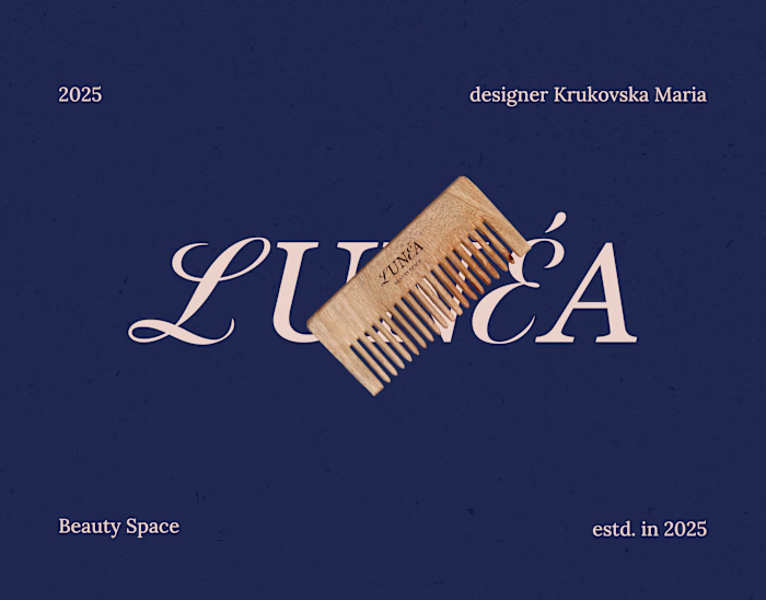 Brand identity for beauty space «Lunéa»