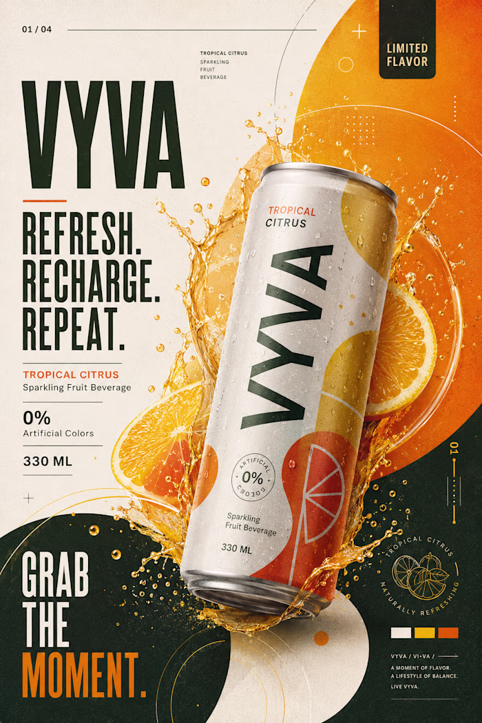 VYVA — Beverage Brand Campaign
I