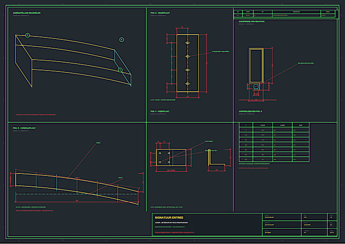 Technical Documentation Package for a Custom Entrance Structure
