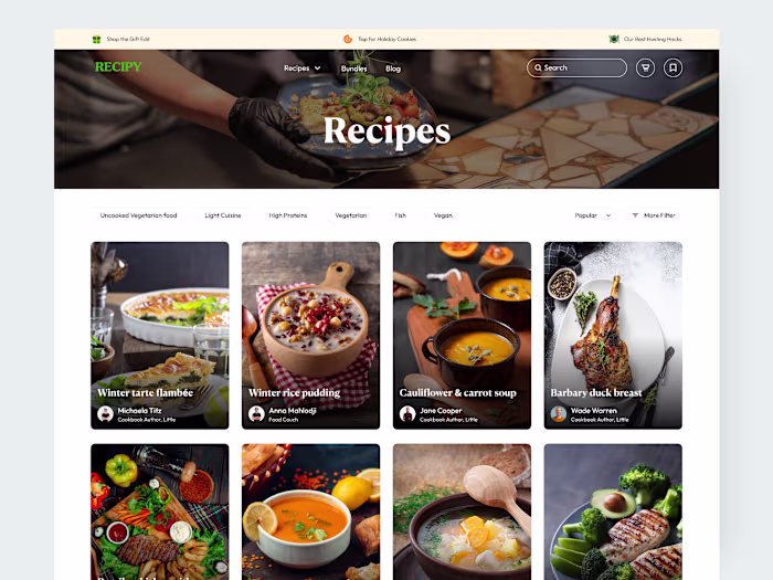 Recipy - Website Inner Page