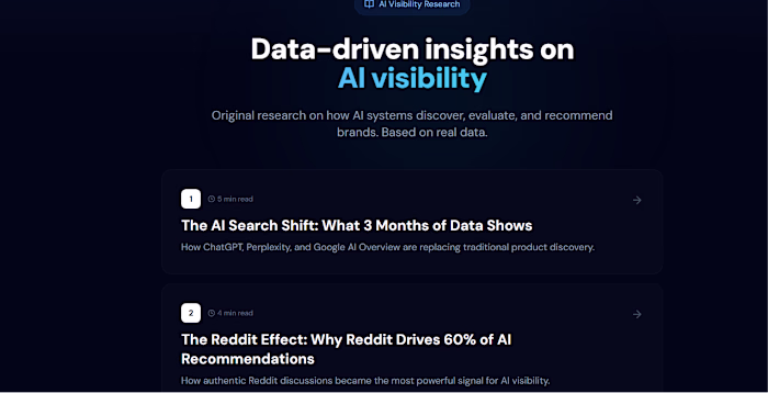 VisibleInAI: AI Visibility SaaS Platform
