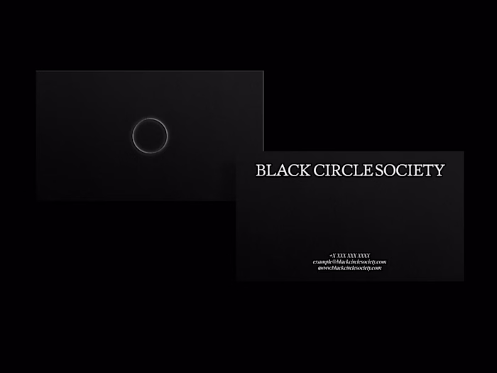 Brand Identity System for Black Circle Society