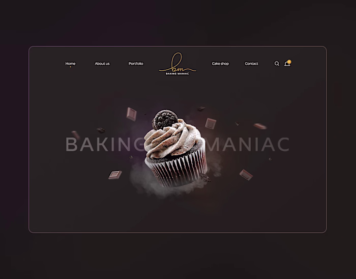 Baking Maniac Web Design