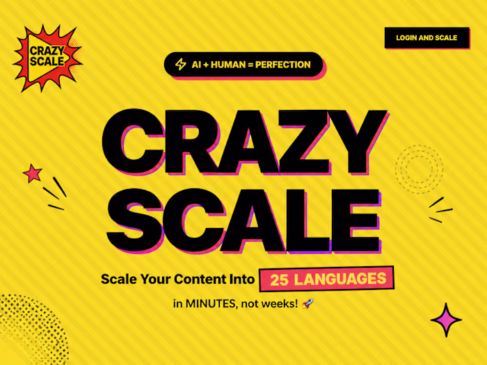  CRAZY SCALE: Video Translation &