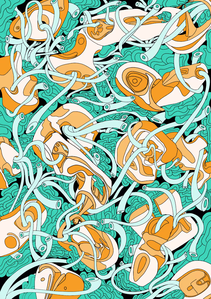 An illustration inspired by Henry Moore sculptures. I had go...