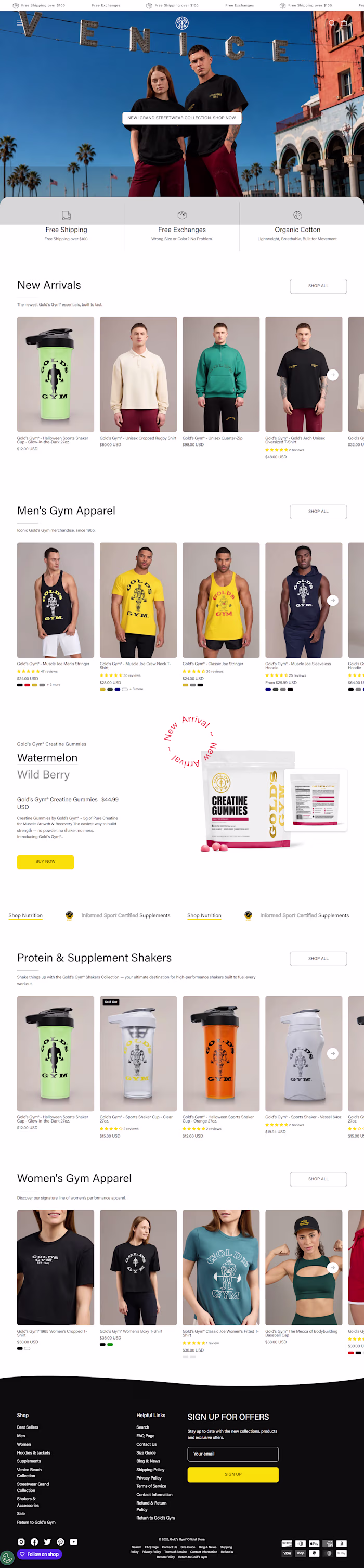 The newest Gold’s Gym® essentials, built to last.