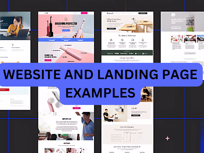 Website and Landing Page examples
