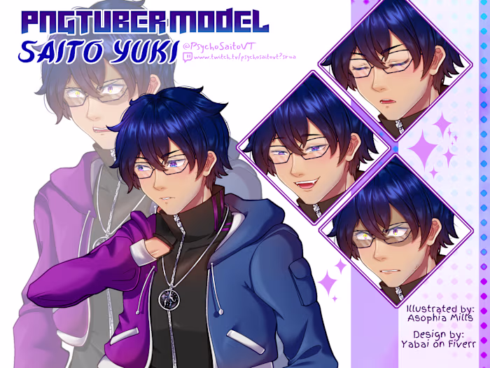 PNGtuber Model Commission for Saito Yuki