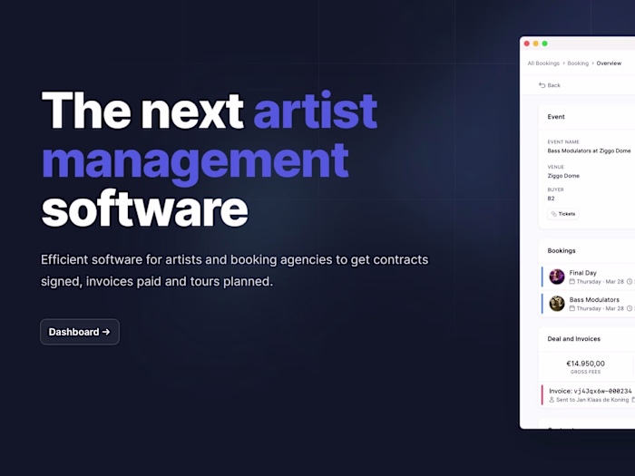 Leading Stagent: Transforming artist booking management