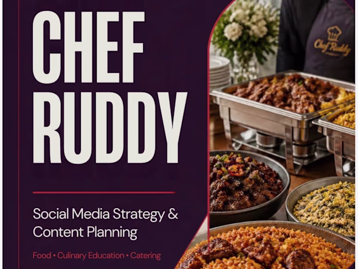     Chef Ruddy — Social Media Content Strategy