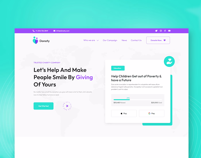 Donation Website Template