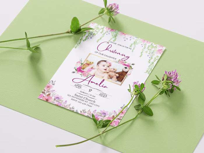 Birthday Invitation Card Designs [ digital & Printable] 💙