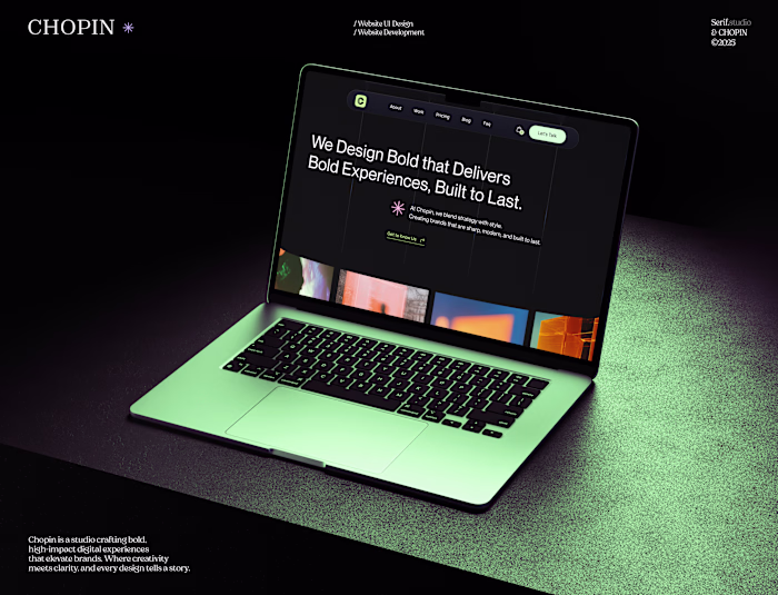 Chopin– Bold Website Design for AGENCY WEBSITE