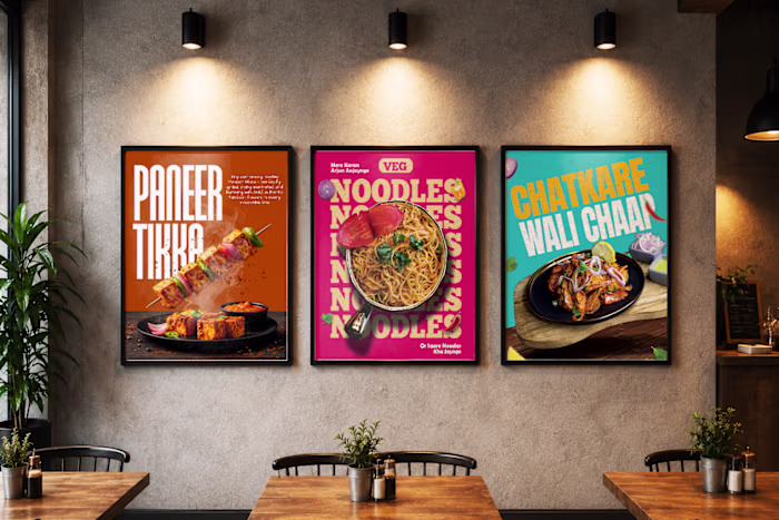 Designed a collection of restaurant