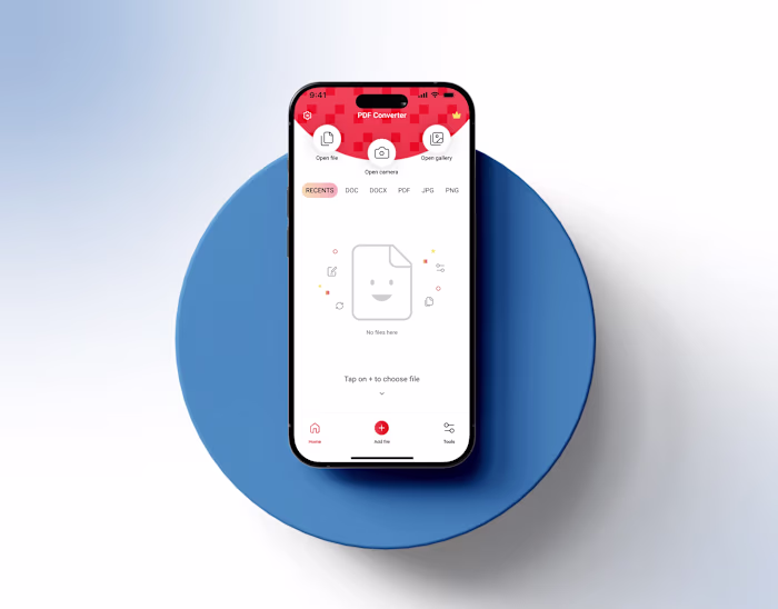 PDF Converter - iOS Mobile app - UX/UI design