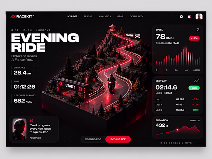 RaceKit — Futuristic Motorcycle Racing