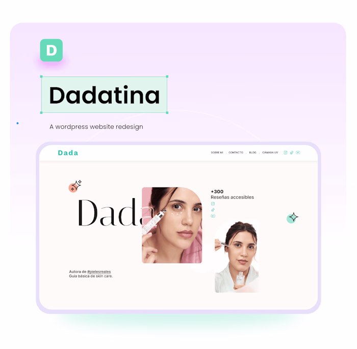 Dadatina: a Wordpress website redesign