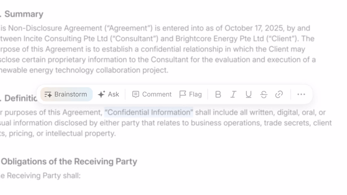 Some design snippet for an AI-powered document management so...