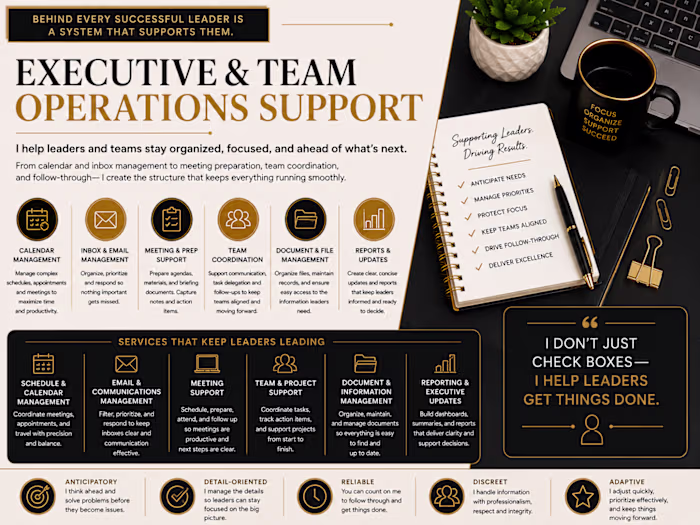 I provide high-level administrative and