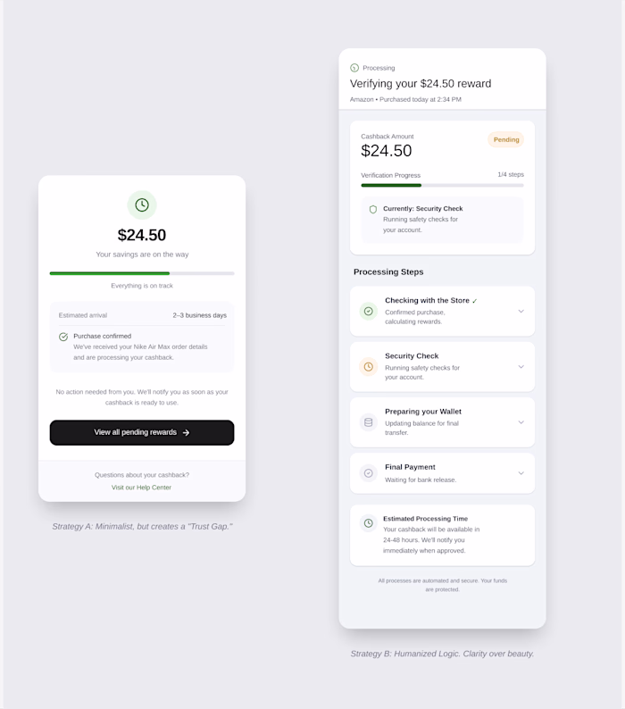 Reduced Transaction Anxiety Through Humanized Payment States