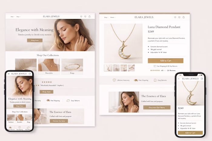 Most jewelry stores on Shopify