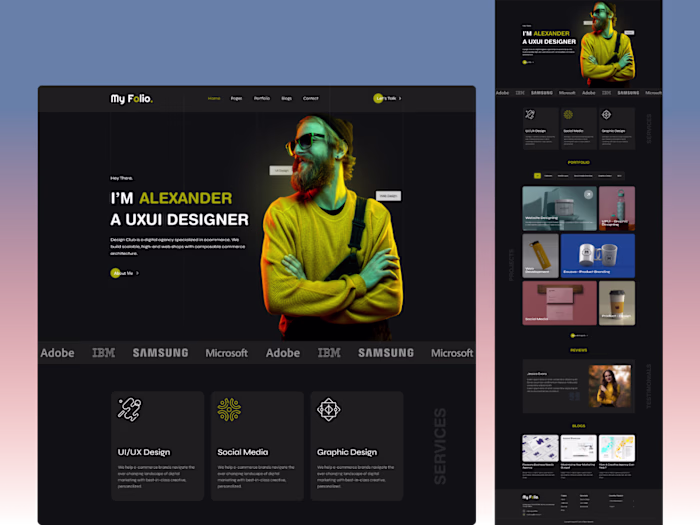 Personal Portfolio web design