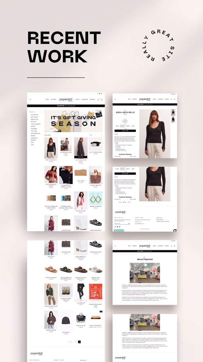 Shopify Store Design for a