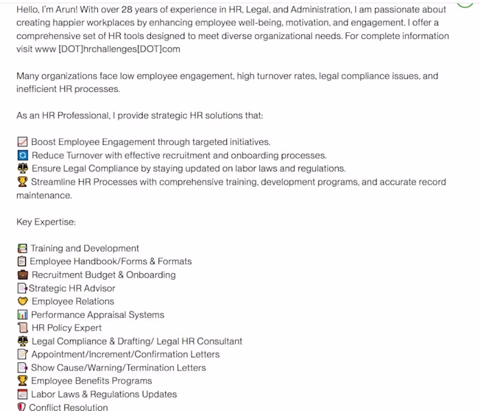 Comprehensive HR Assessment Report