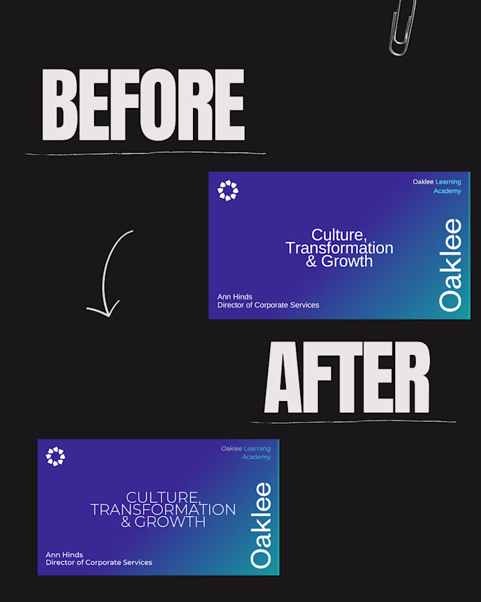 Oaklee Learning Academy — Presentation