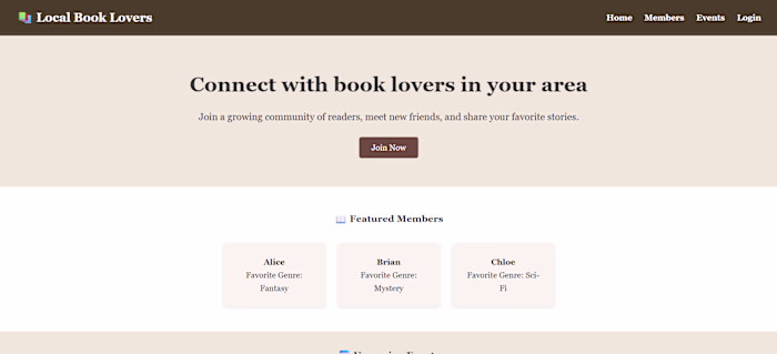 Book Club Connection Platform Project