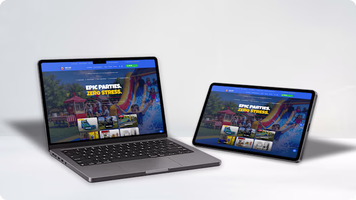Party Kids America - Party Rental Website Development