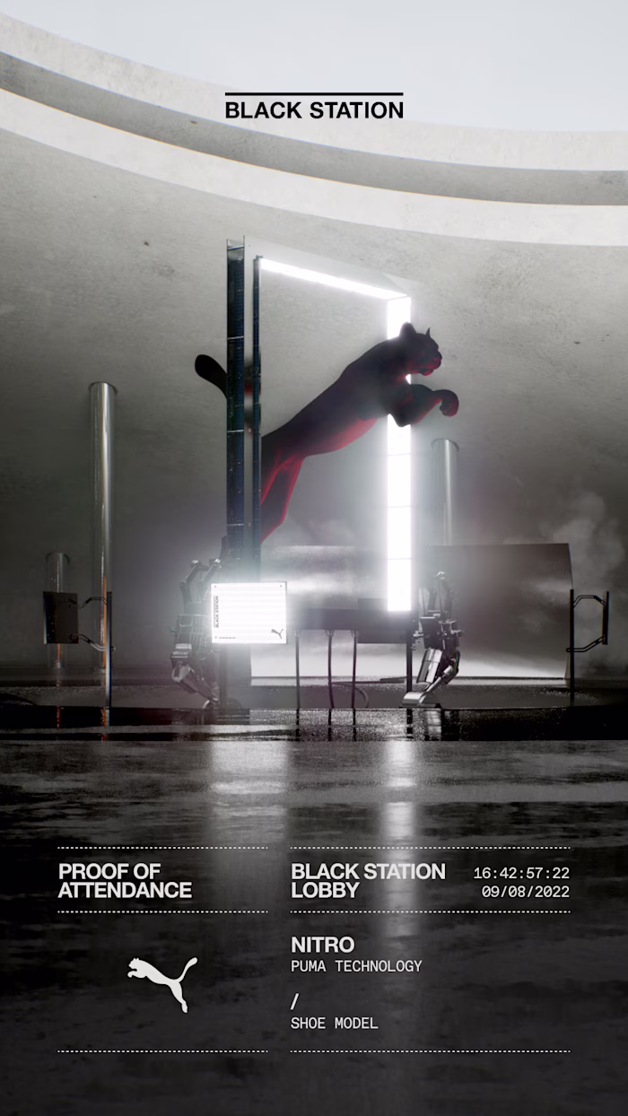 Puma Blackstation — Immersive Web Experience