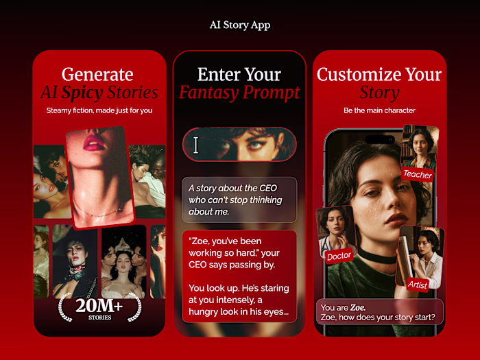 App Store Screenshots Design | AI Content App | iOS | Figma