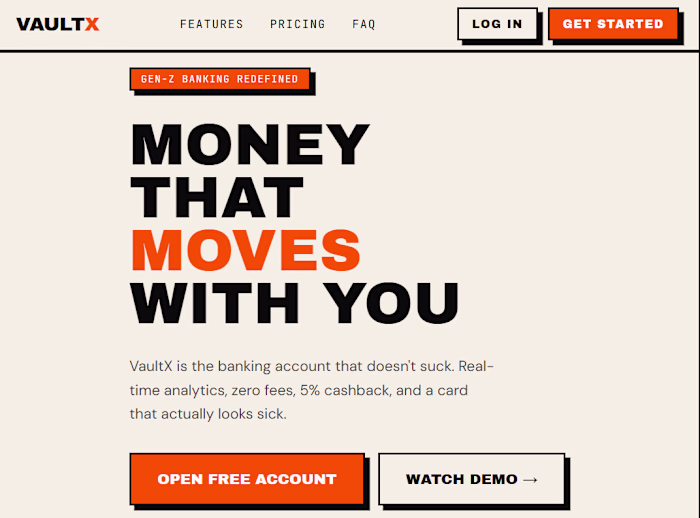 Techy Homepage UI (responsive)