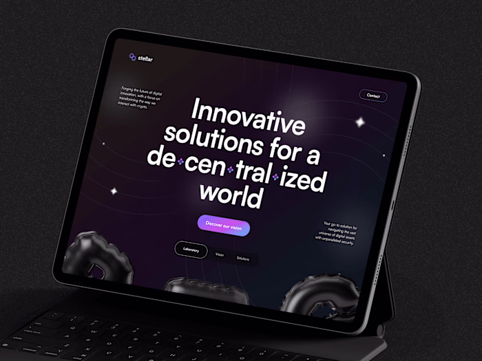 Landing Page for Stellar