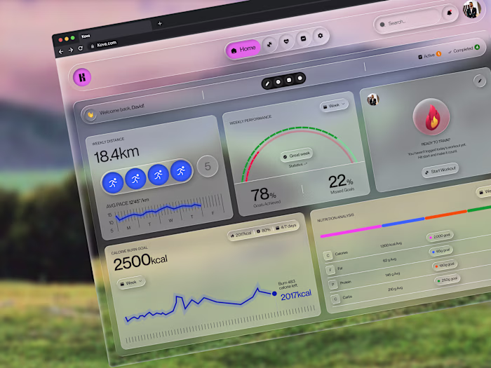 Kova - Fitness Dashboard