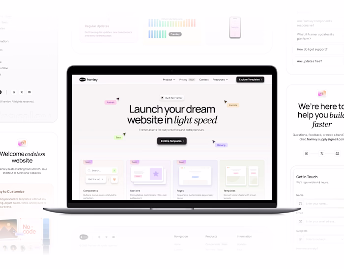 Framley - Framer Assets Website Design