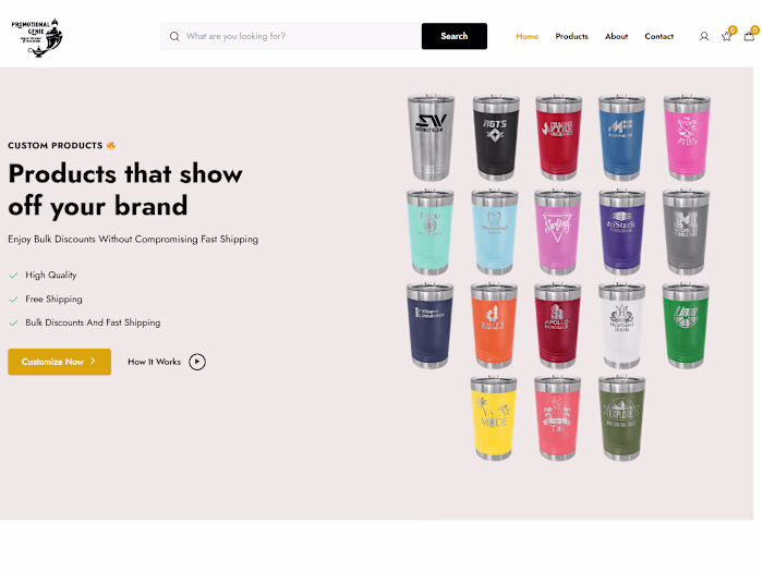 Custom Mug & T-Shirt Printing eCommerce Website