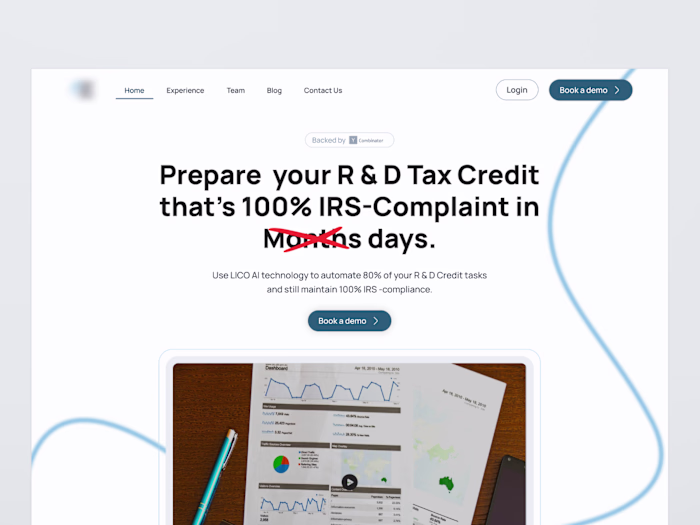Saas Landing Page design -SPRX