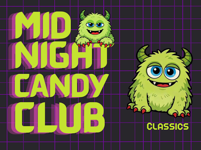 MIDNIGHT CANDY CLUB. 
A playful