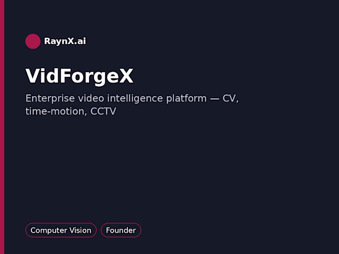 VidForgeX — Enterprise Video Intelligence Platform