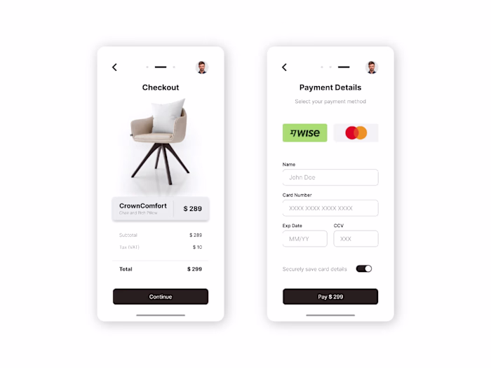 Checkout & Payment UI