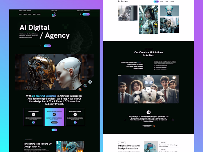 AI Digital Agency Website Design