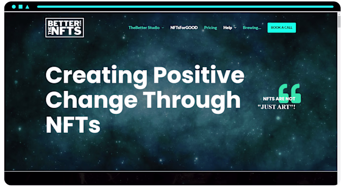 TheBetterNFTs Agency WordPress Website