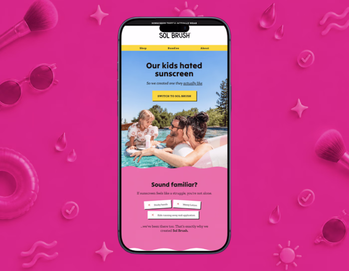Sol Brush Parent-Focused Welcome Email Design