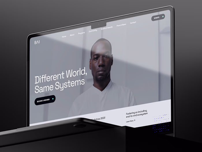 Homepage design we created for