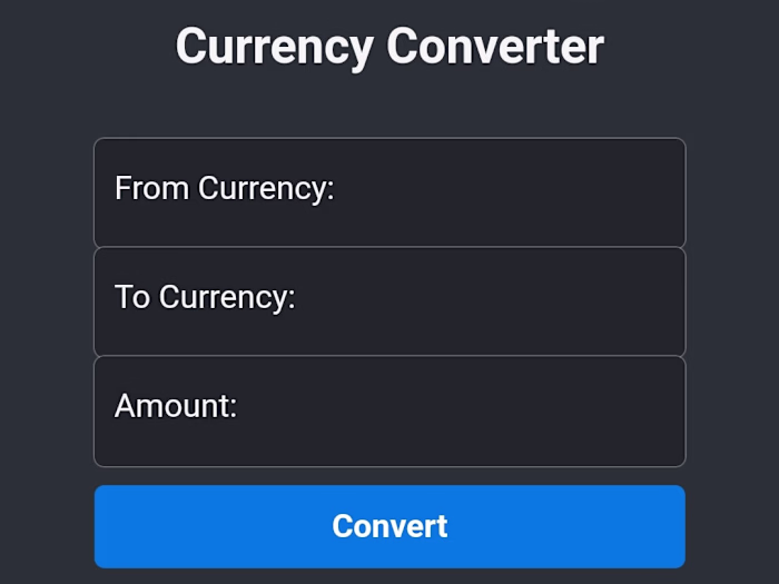 Currency Converter 