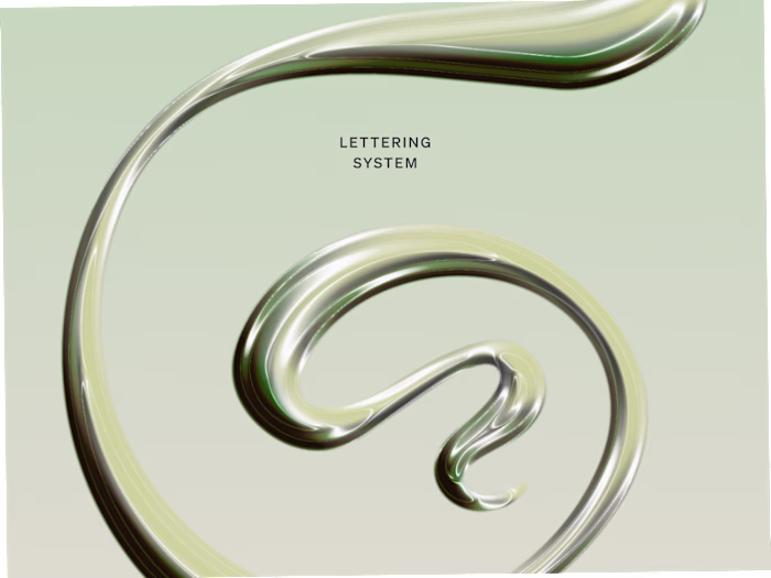 Plant-Inspired Lettering System