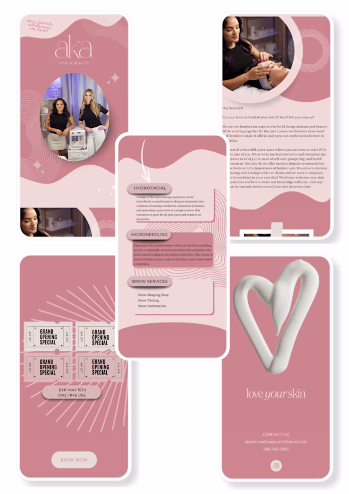 Email Design + Copywriting - Aka Skin & Beauty