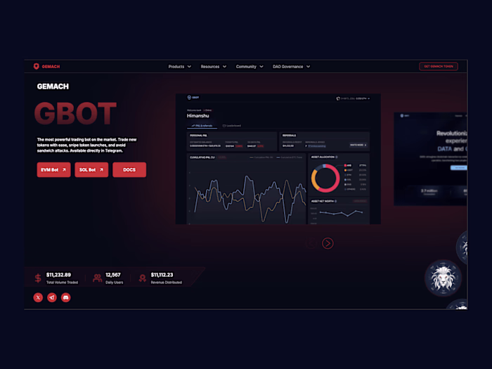 Gemach DAO Landing Page
